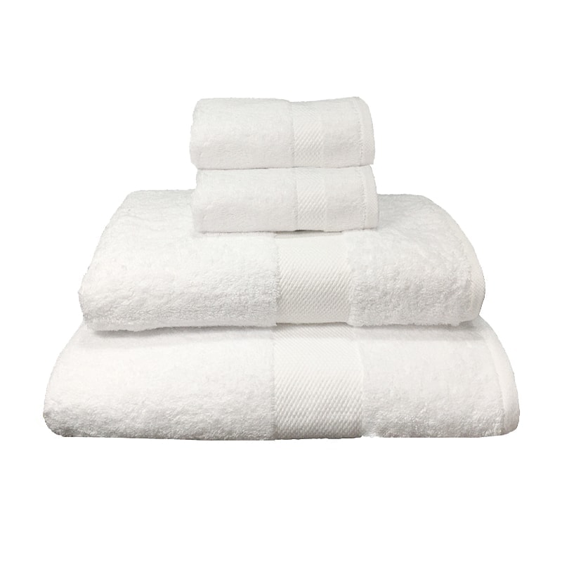 Set med 4 Handdukar - Vit